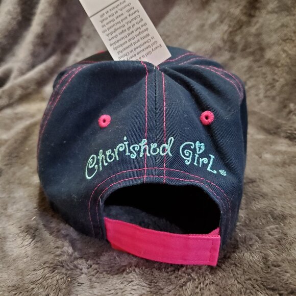 Cherished Girl "Blessed" Womens Baseball Cap Blue/Pink 100% Cotton - Picture 5 of 9